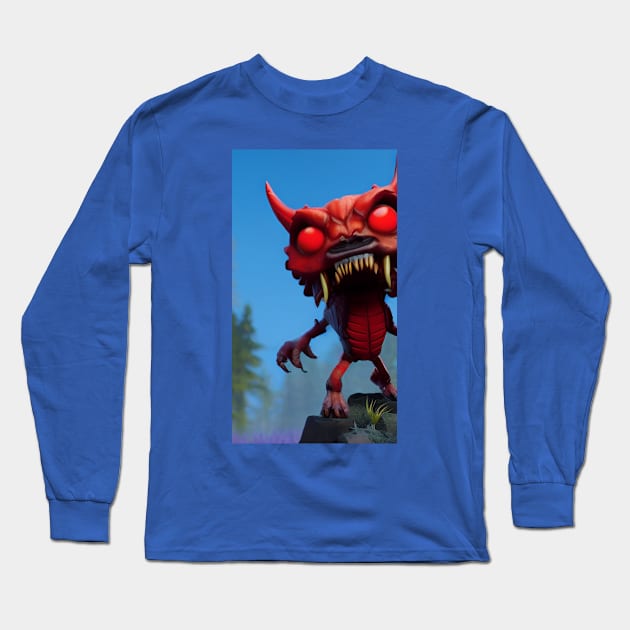 Devilish Descent Long Sleeve T-Shirt by GoodSirWills Place